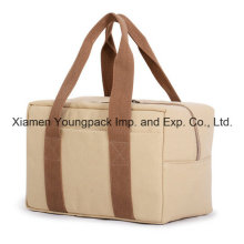 Promotional Custom Natural Cotton Canvas Tote Cooler Bag